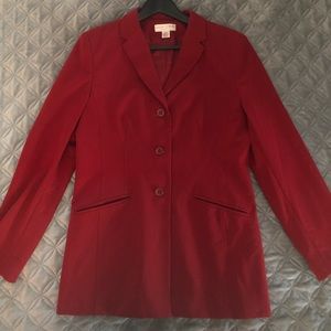 Women’s 2 piece red suit- Casual corner size 8